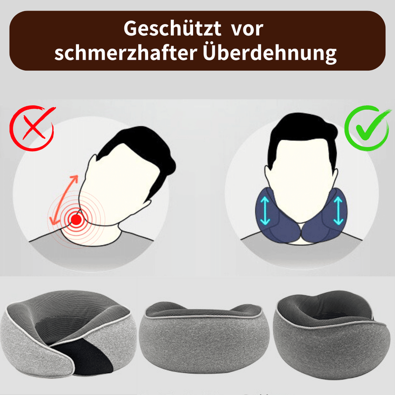ReiseTraum "Deluxe" - Kopf-, Hals- & Nackenschutz für erholsames Reisen